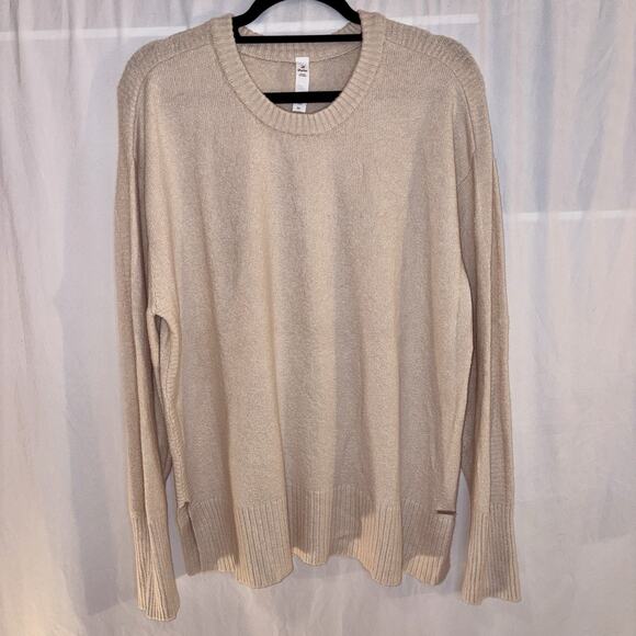 Glyder Limitless Movement Soft Tan Sweater Sweatshirt Women’s X-Large EUC - Picture 1 of 9